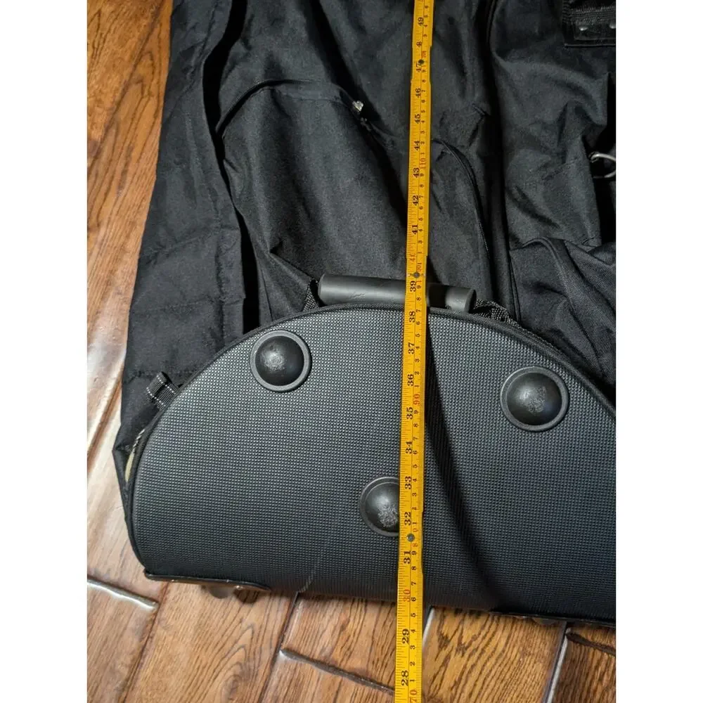 Samsonite Wheeled Golf Travel Bag Padded Club Cover Rolling Case Black 50